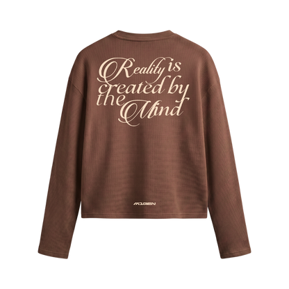 Myugen Construct Waffle Long Sleeve Brown