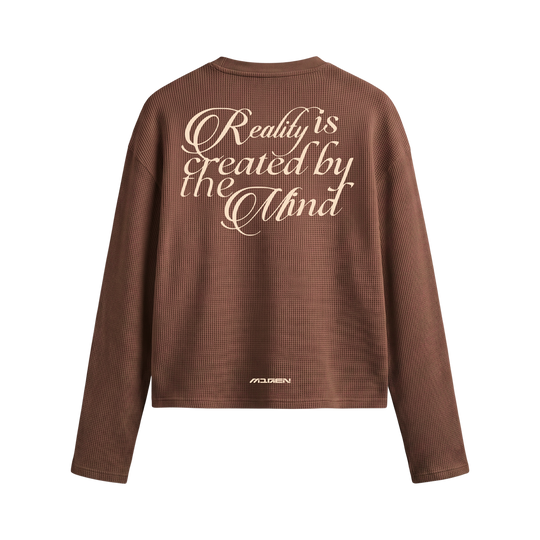 Myugen Construct Waffle Long Sleeve Brown