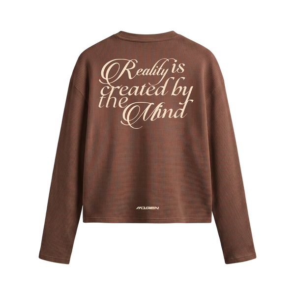 Myugen Construct Waffle Long Sleeve Brown