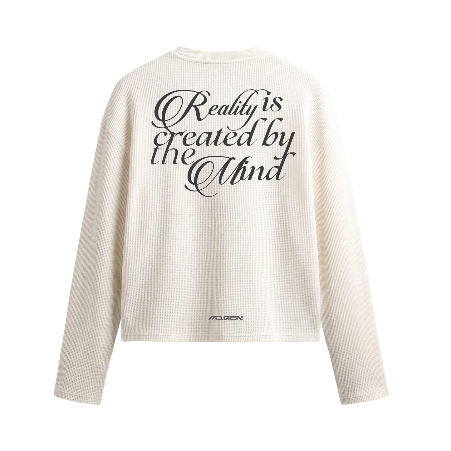 Myugen Construct Waffle Long Sleeve Off White