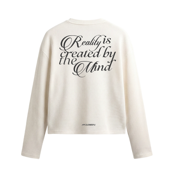 Myugen Construct Waffle Long Sleeve Off White