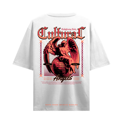 Myugen Cultural Angels Oversized T-Shirt White
