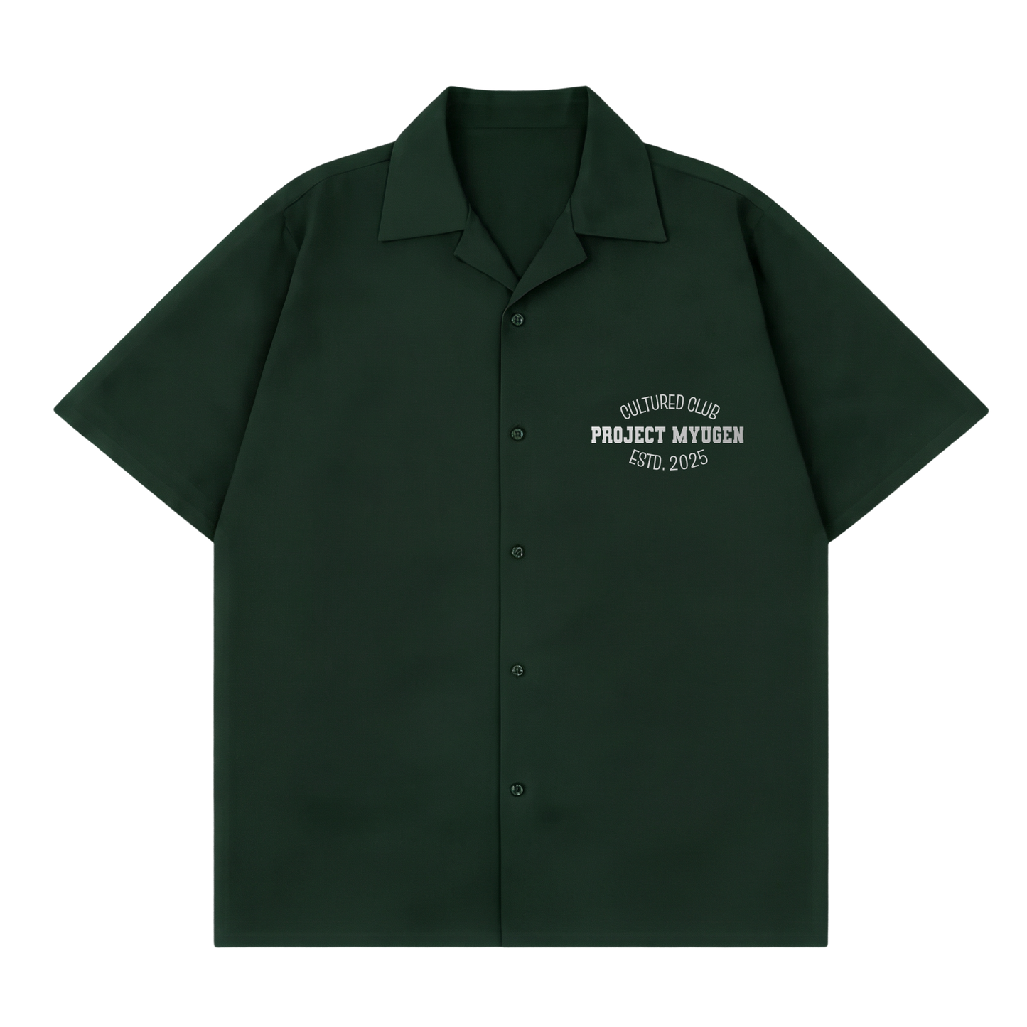 Myugen Cultured Club -90 Bowling Shirt Forest Green