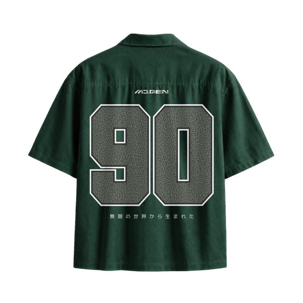 Myugen Cultured Club -90 Bowling Shirt Forest Green