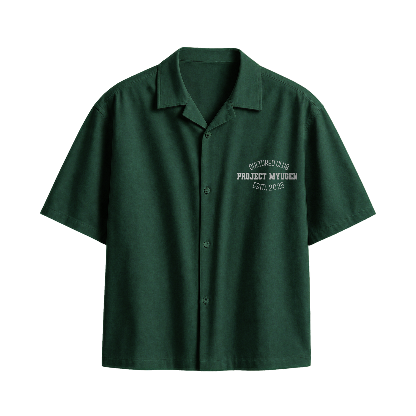 Myugen Cultured Club -90 Bowling Shirt Forest Green