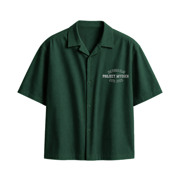 Myugen Cultured Club -90 Bowling Shirt Forest Green