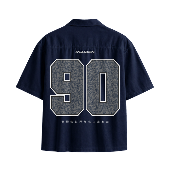 Myugen Cultured Club -90 Bowling Shirt Navy Blue