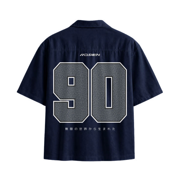 Myugen Cultured Club -90 Bowling Shirt Navy Blue