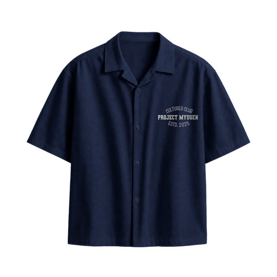 Myugen Cultured Club -90 Bowling Shirt Navy Blue