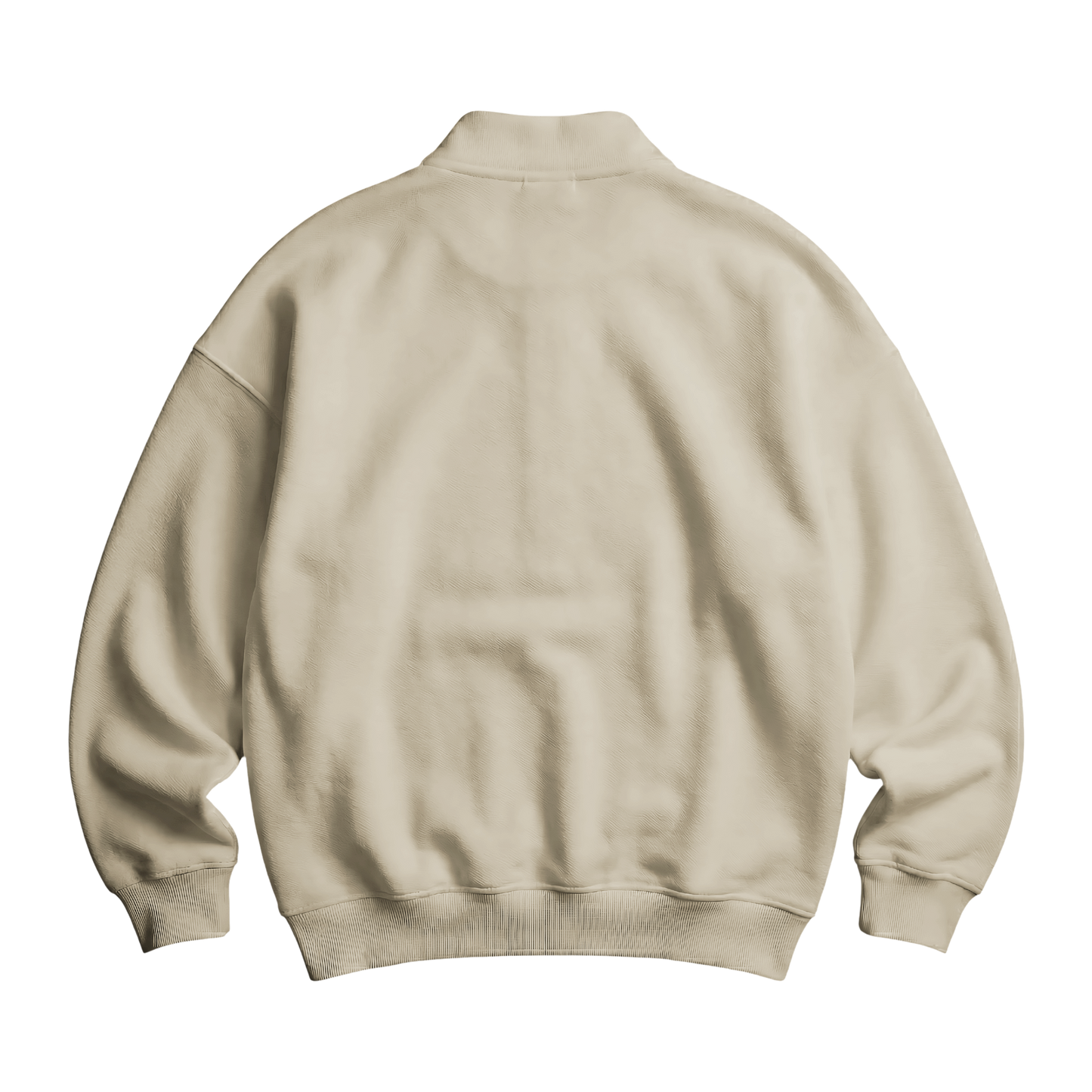 Myugen Cultured Club Beige Quarter-Zip Sweatshirt Timeless Winterwear Exclusive