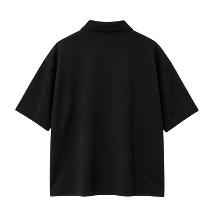 Myugen Cultured Club Black Quarter-Zip Tee Timeless Streetwear Exclusive