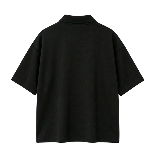 Myugen Cultured Club Black Quarter-Zip Tee Timeless Streetwear Exclusive