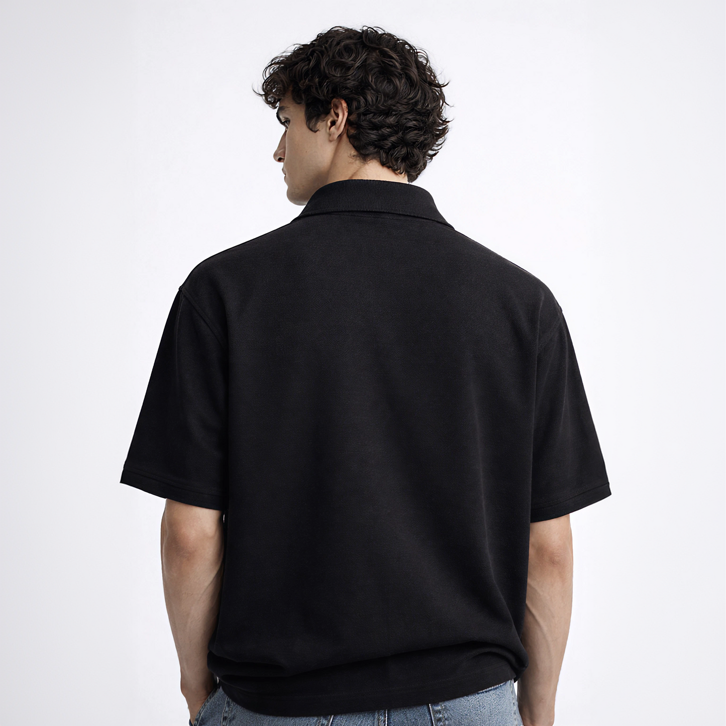 Myugen Cultured Club Black Quarter-Zip Tee Timeless Streetwear Exclusive