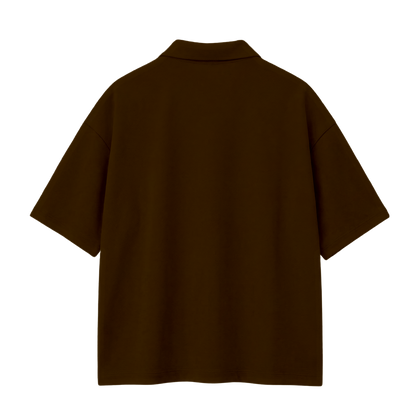 Myugen Cultured Club Brown Quarter-Zip Tee Timeless Streetwear Exclusive
