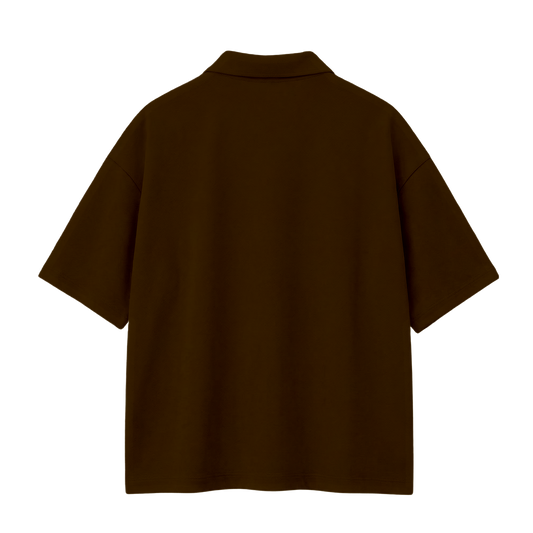 Myugen Cultured Club Brown Quarter-Zip Tee Timeless Streetwear Exclusive