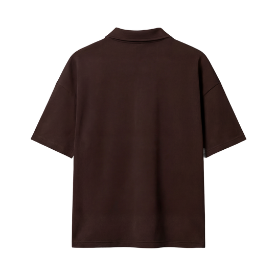 Myugen Cultured Club Brown Quarter-Zip Tee Timeless Streetwear Exclusive
