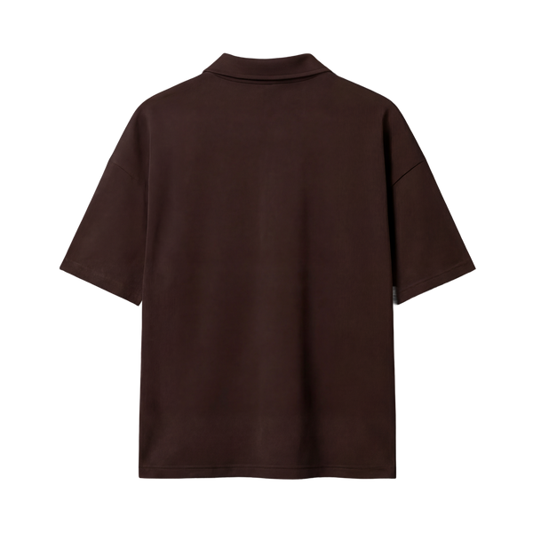 Myugen Cultured Club Brown Quarter-Zip Tee Timeless Streetwear Exclusive