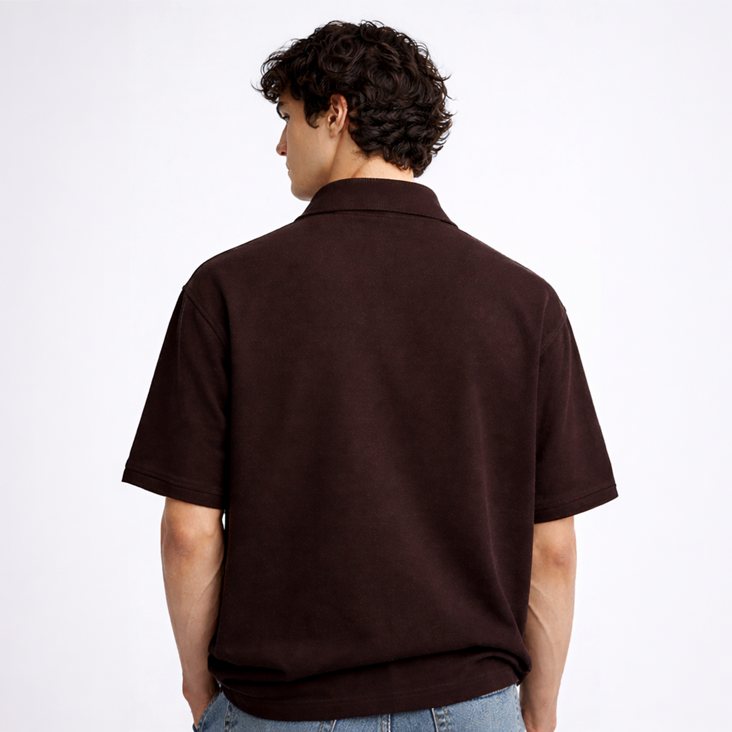 Myugen Cultured Club Brown Quarter-Zip Tee Timeless Streetwear Exclusive