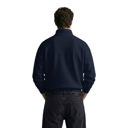 Myugen Cultured Club Navy Quarter-Zip Sweatshirt Timeless Winterwear Exclusive