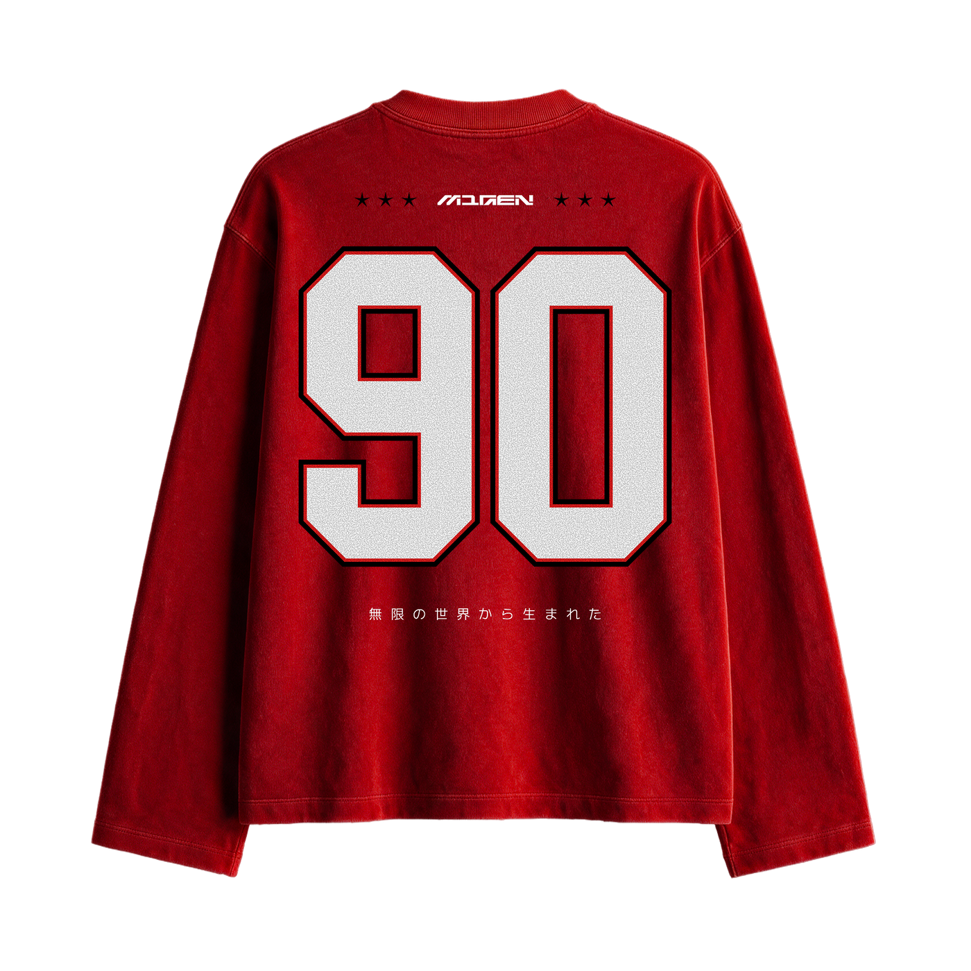 Myugen Cultured Club Oversized Full Sleeve T-shirt Red
