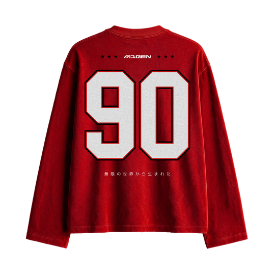 Myugen Cultured Club Oversized Full Sleeve T-shirt Red
