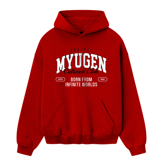 Myugen Cultured Club Oversized Hoodie Red
