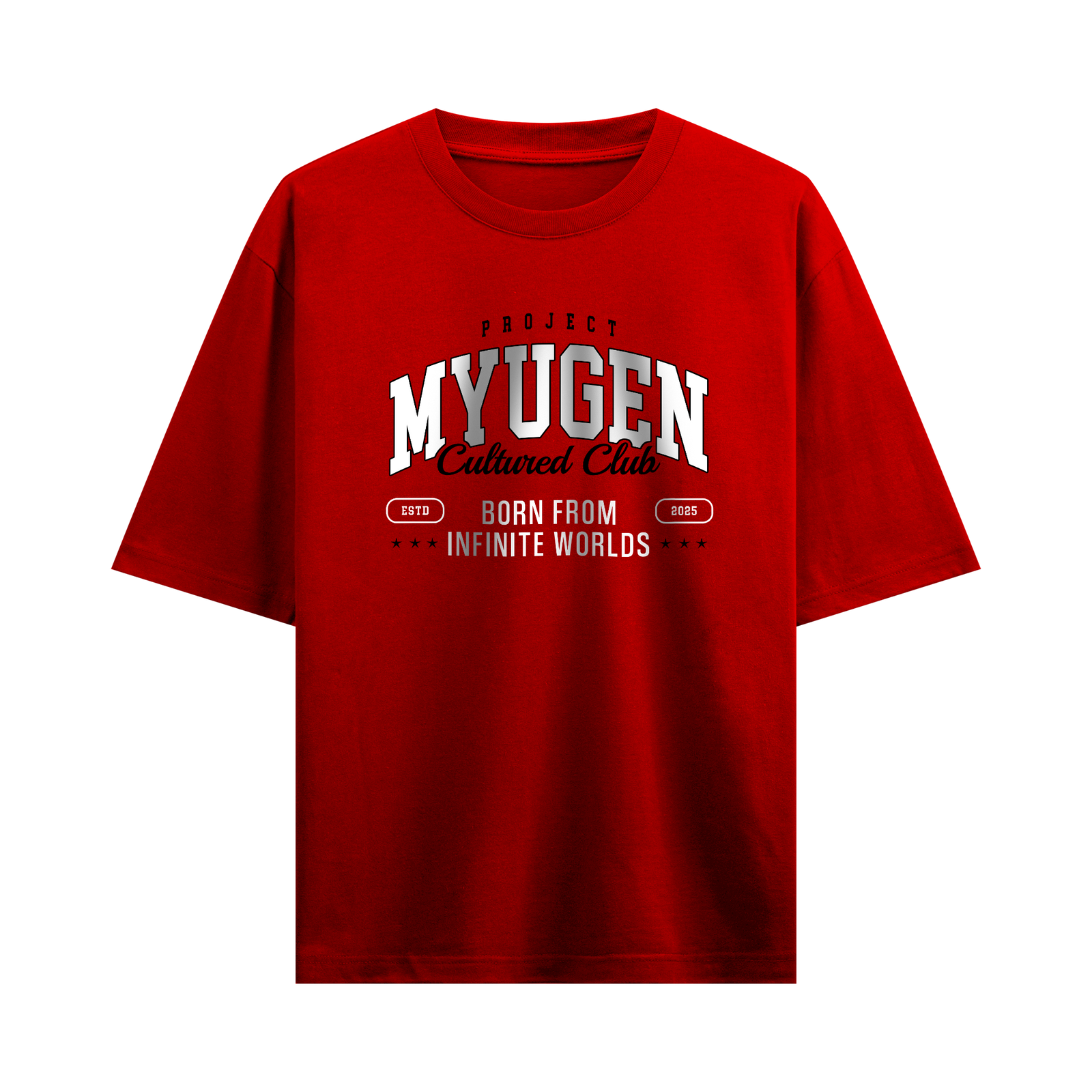 Myugen Cultured Club Oversized T-Shirt Red