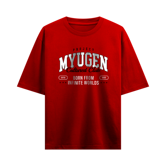 Myugen Cultured Club Oversized T-Shirt Red
