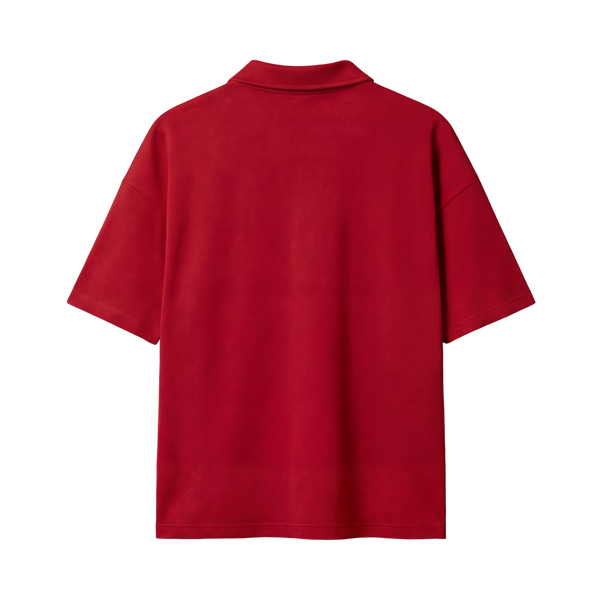 Myugen Cultured Club Red Quarter-Zip Tee Timeless Streetwear Exclusive