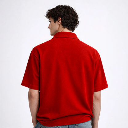 Myugen Cultured Club Red Quarter-Zip Tee Timeless Streetwear Exclusive