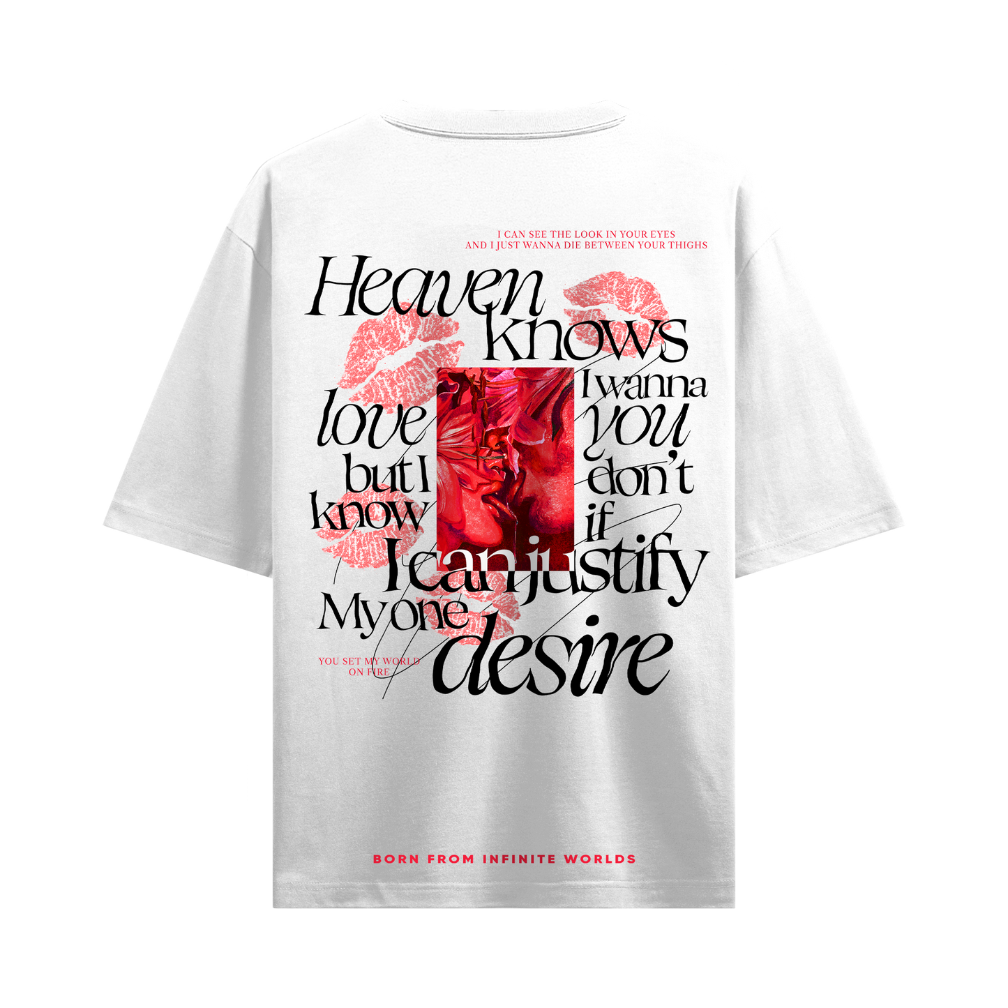 Myugen Desires Justify Oversized T-Shirt White