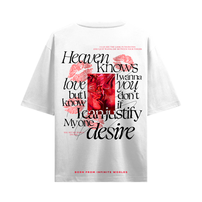 Myugen Desires Justify Oversized T-Shirt White