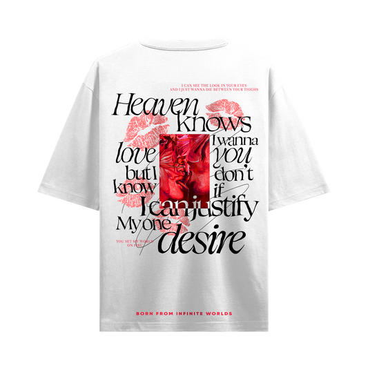 Myugen Desires Justify Oversized T-Shirt White