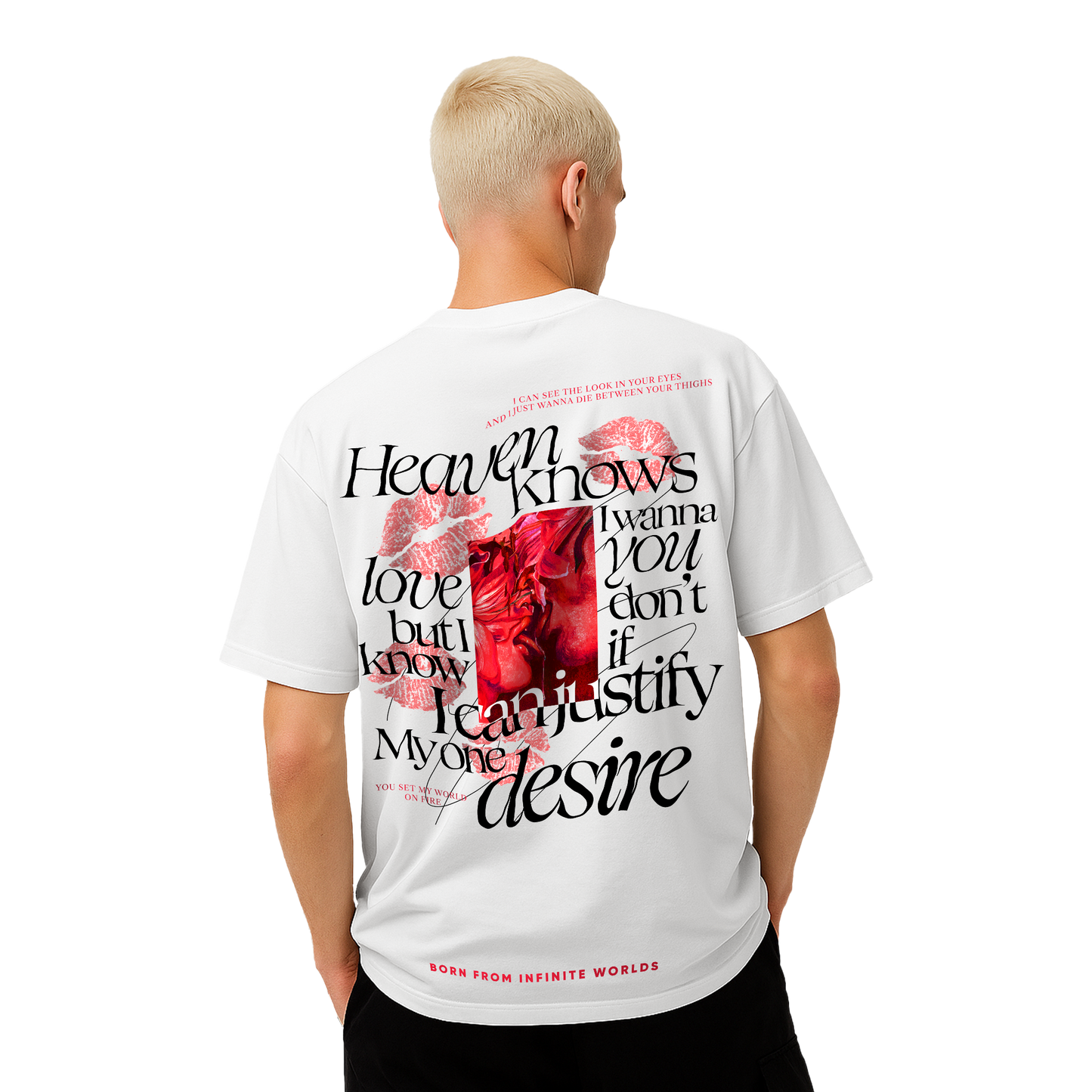 Myugen Desires Justify Oversized T-Shirt White