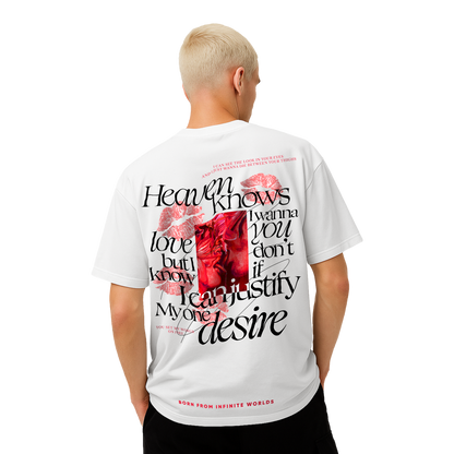 Myugen Desires Justify Oversized T-Shirt White