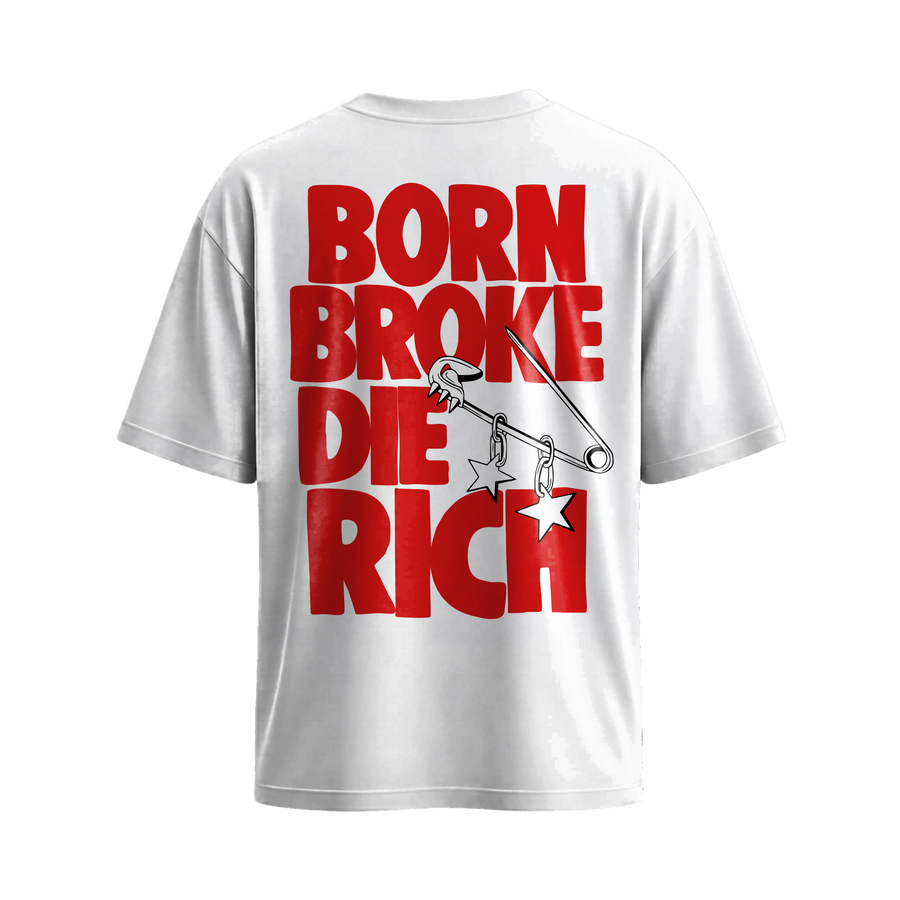 Myugen Die Rich Statement Oversized T-Shirt White