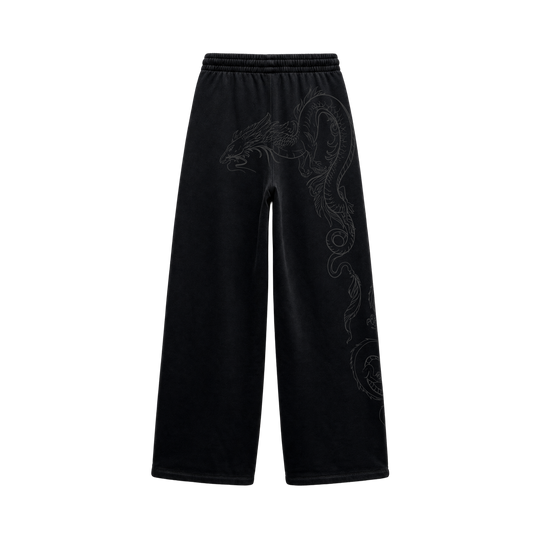 Myugen Dragon Dynasty Baggy Sweatpants Black