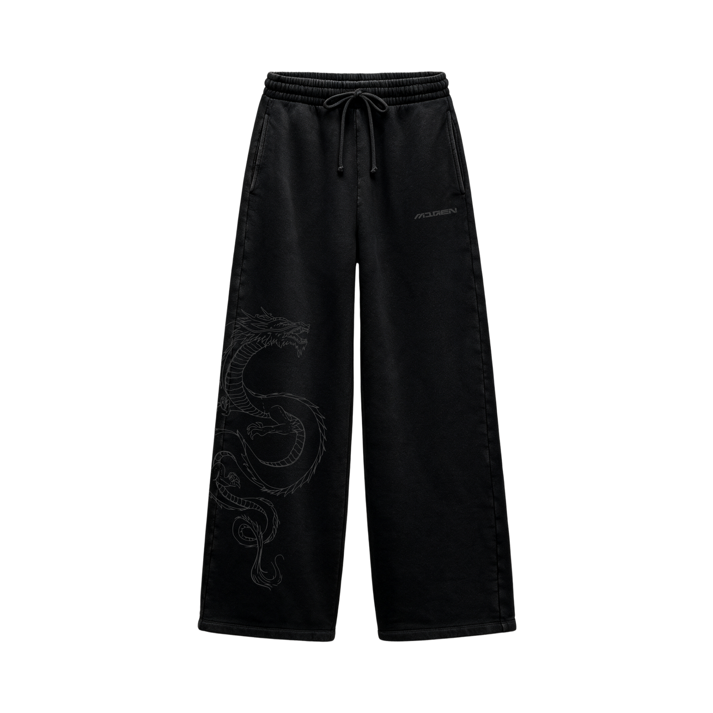 Myugen Dragon Dynasty Baggy Sweatpants Black