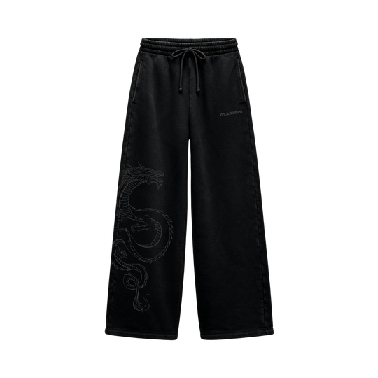 Myugen Dragon Dynasty Baggy Sweatpants Black
