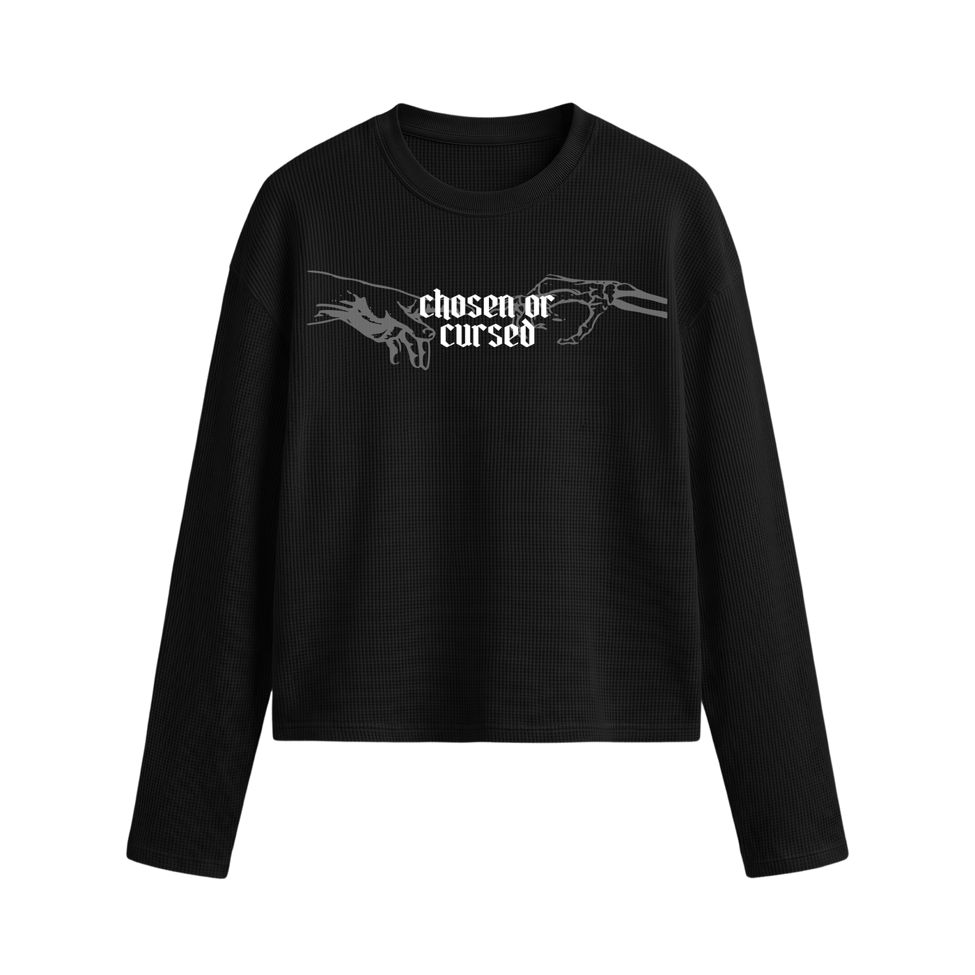 Myugen Duality Waffle Long Sleeve Black