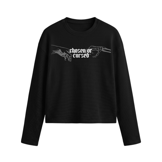 Myugen Duality Waffle Long Sleeve Black