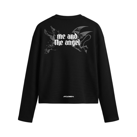 Myugen Duality Waffle Long Sleeve Black