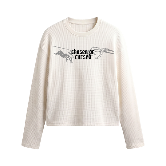 Myugen Duality Waffle Long Sleeve Off White