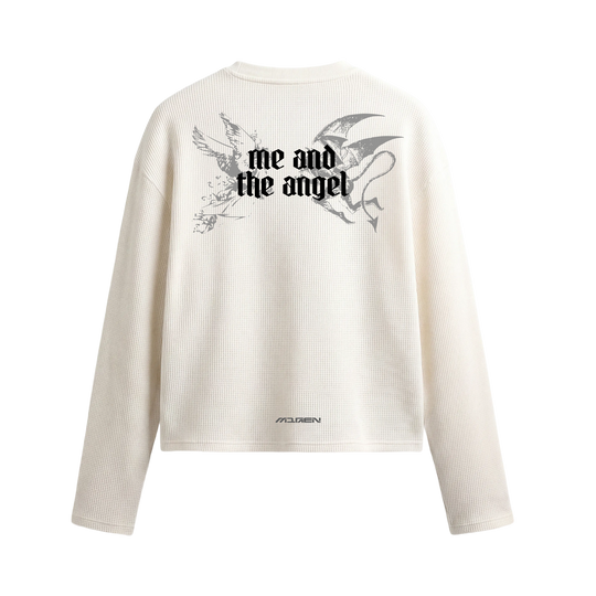 Myugen Duality Waffle Long Sleeve Off White