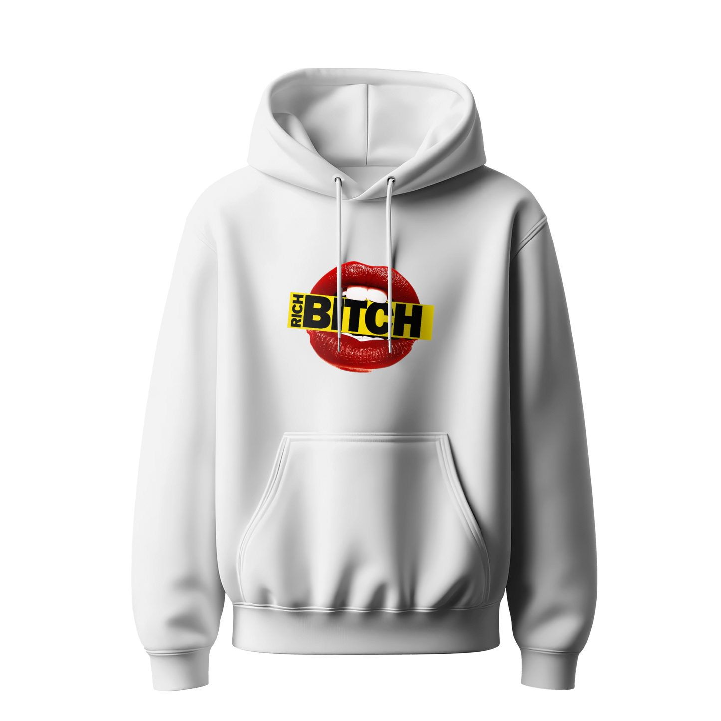 Myugen Bitch Rich Oversized Hoodie White