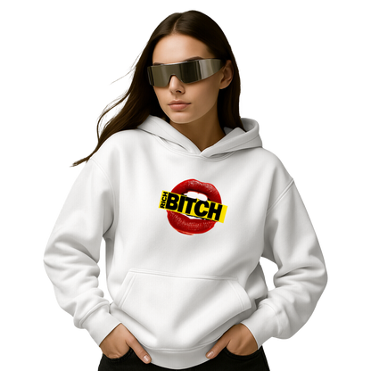 Myugen Bitch Rich Oversized Hoodie White