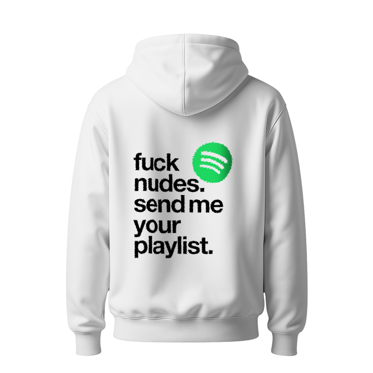Myugen Nude Playlist Oversized Hoodie White