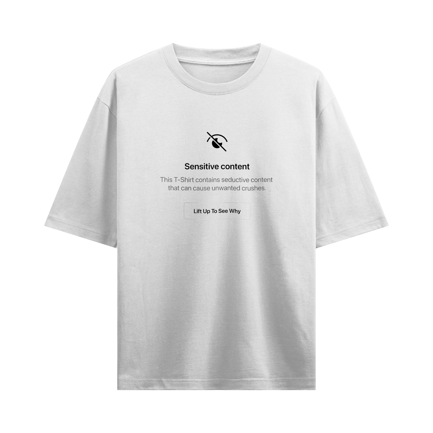 Myugen Sensitive Content Oversized T-Shirt White