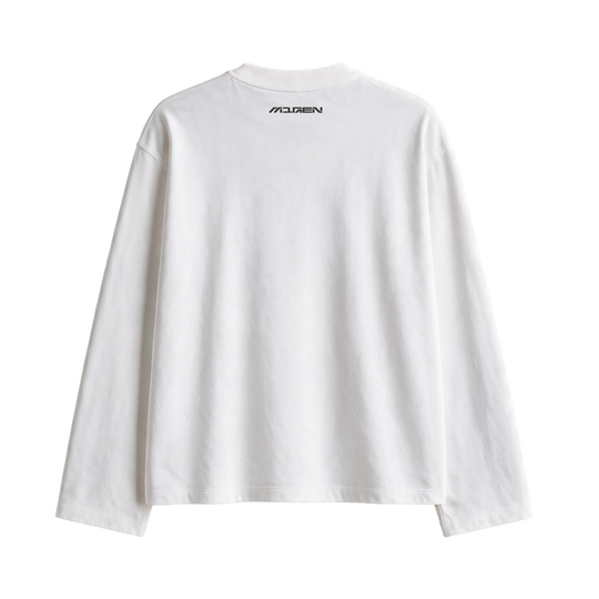 Myugen Eternity Oversized Full Sleeve T-shirt White