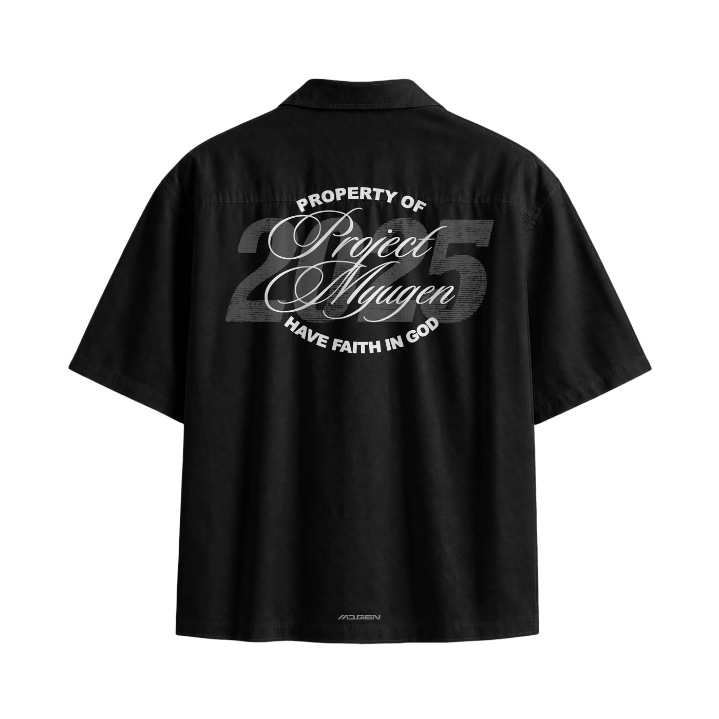 Myugen Faith In God Bowling Shirt Black